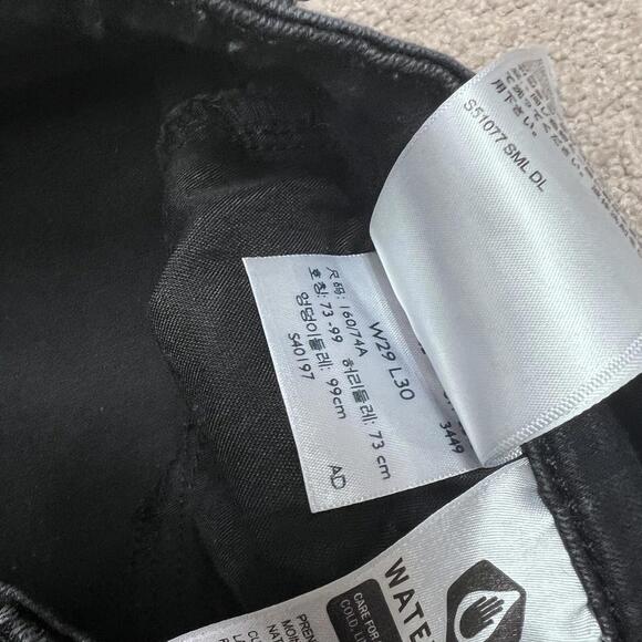 Levi’s 711 Skinny Jeans Women’s Black Distressed Pockets Size 29 - Picture 9 of 13